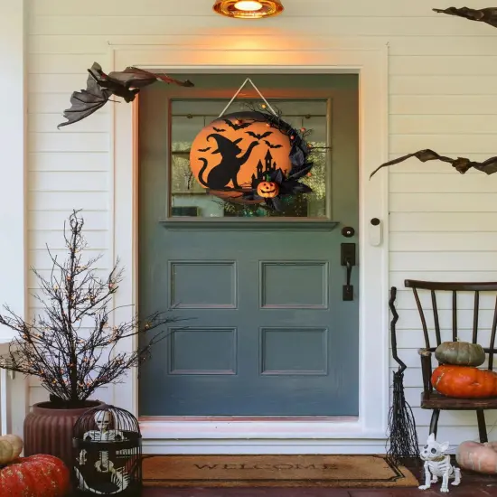 Halloween Wreaths for Front Door {2}