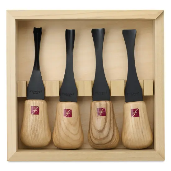 Flexcut Wide-Format Palm Carving Tools - Set of 4 {1}