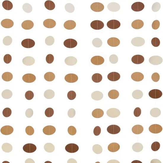 Brown Paper Garlands Hanging Circle Decoration {1}