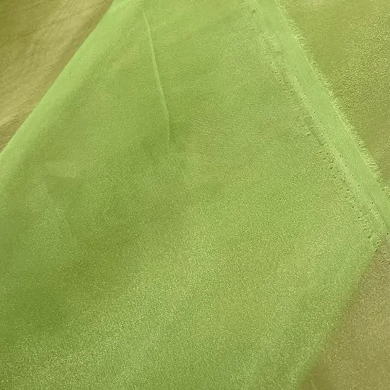 1 Yard Lime Green Crystal Organza Fabric Sheer Shiny Lightweight Polyester 58/59 inches wide {2}