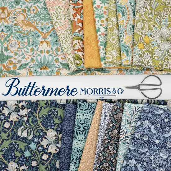 Bellflowers in Navy (pwwm021.navy) | Buttermere | The Original Morris & Co | Free Spirit {2}