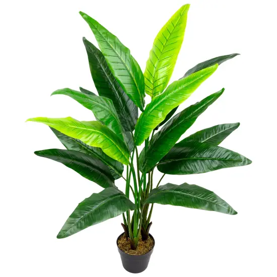 Northlight Traveller's Artificial Ravenala Tree in Pot - 51" Green {5}