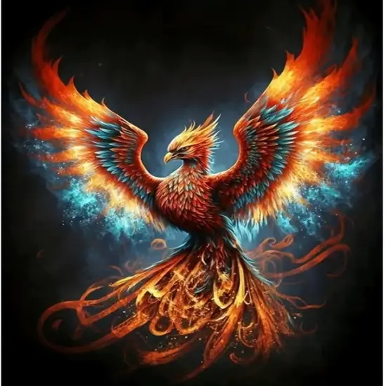 Phoenix Diamond Painting Kits - 11.8x15.7 Inch {1}