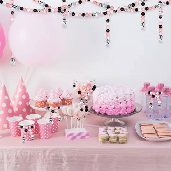 200 PCS Cow Print Wood Beads {4}