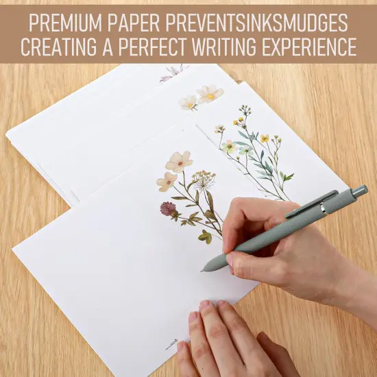 30 Pack Blank Cards with Envelopes, Elegant Floral Design Blank Cards, Greeting Card for Thank Love Sympathy, Card and Envelopes Stationary Set for All Occasions (4" x 6") {4}