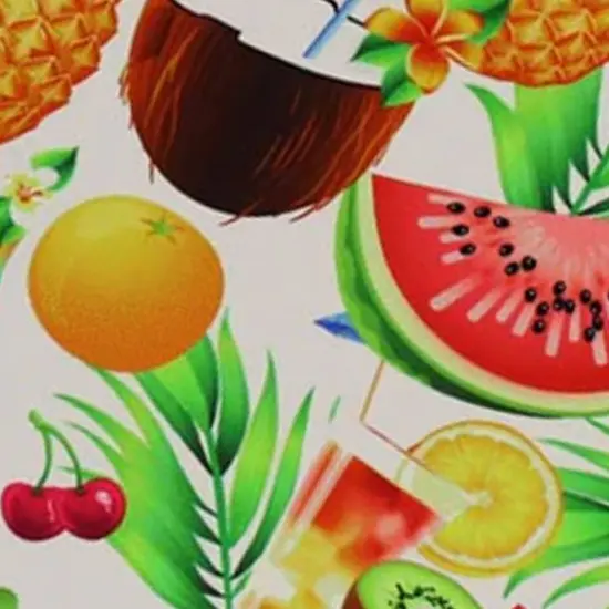 Fruit Cocktails Printed Spandex Fabric {5}