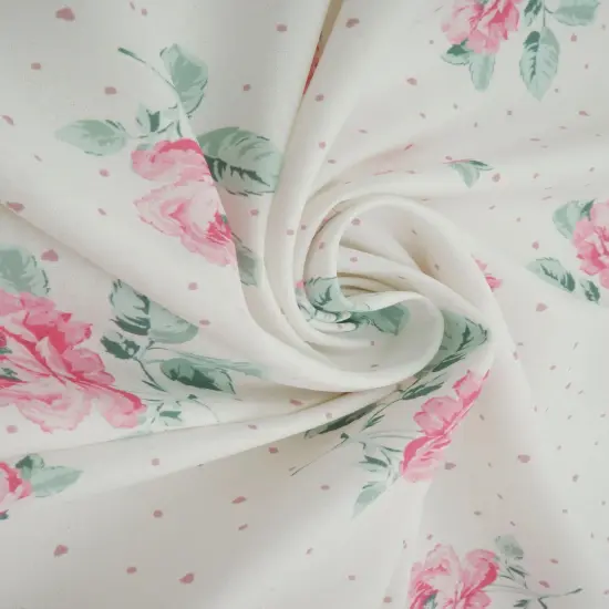 1 Yard 100% Polyester CEY Floral Geo Digital Print Fabric, 58/59&Prime; Wide IVORY {7}