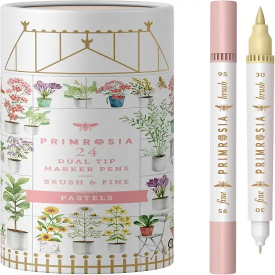 24 Pastel Dual Tip Markers {1}