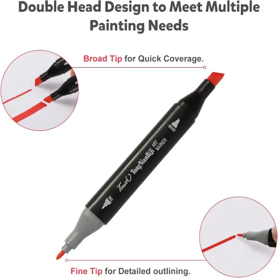 80 Colors Dual Tips Alcohol Markers {5}