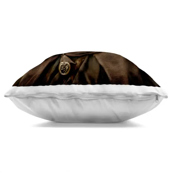 Stupell Industries Whiskered Wizardry Cat Indoor Pillow, 18 x 7 x 18 {3}