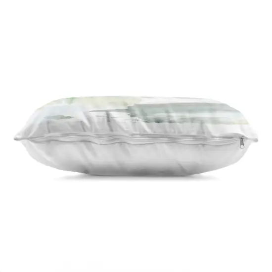 Stupell Industries Green Toned Water Landscape Indoor Pillow, 14 x 7 x 20 {3}