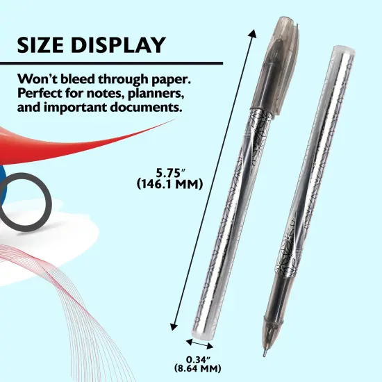 BAZIC GeLuxe Asst. Color Gel Roller Pen (6/Pack) {2}