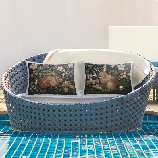 Stupell Industries Flora And Fauna Garden 2 Piece Outdoor Printed Pillow Set design by Julia Purinton, 14 x 7 x 20 {2}