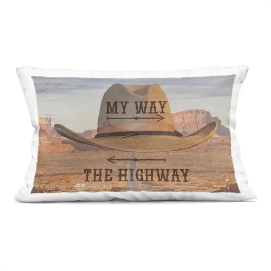 Stupell Industries Two Choices Funny Cowboy Indoor Pillow, 14 x 7 x 20 {1}