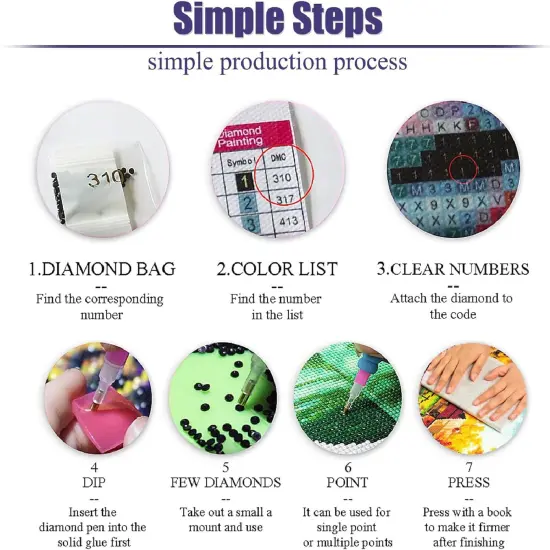 14X14 Inch - Cartoon Witch Diamond Painting Kits for Adults {3}