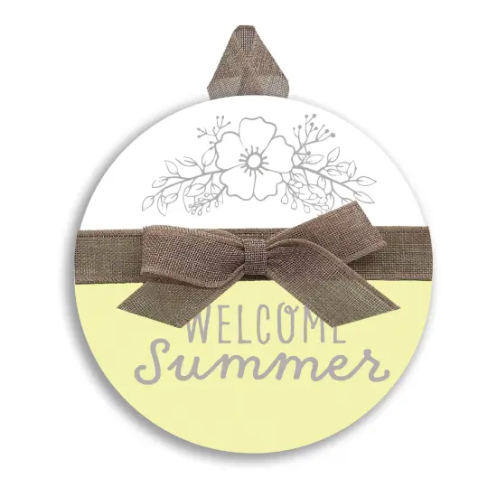 Welcome Summer Door Sign {1}