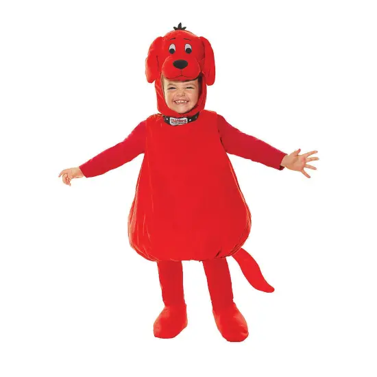 Clifford Toddler Costume with Plush Headpiece and Shoe Covers {1}