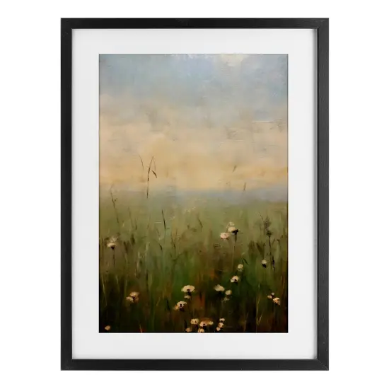 Stupell Industries Tall Grass with Flowers Framed Print Under Glass, design by LSR Creative Studio {1}