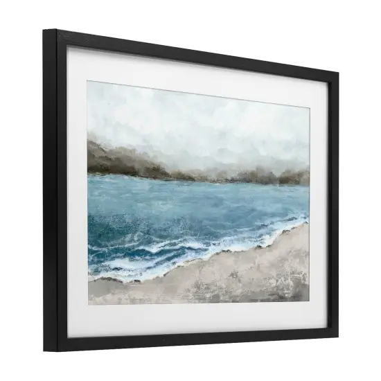 Stupell Industries Shoreline Serenity Beach Framed Print Under Glass, design by Hannah Dawson {3}