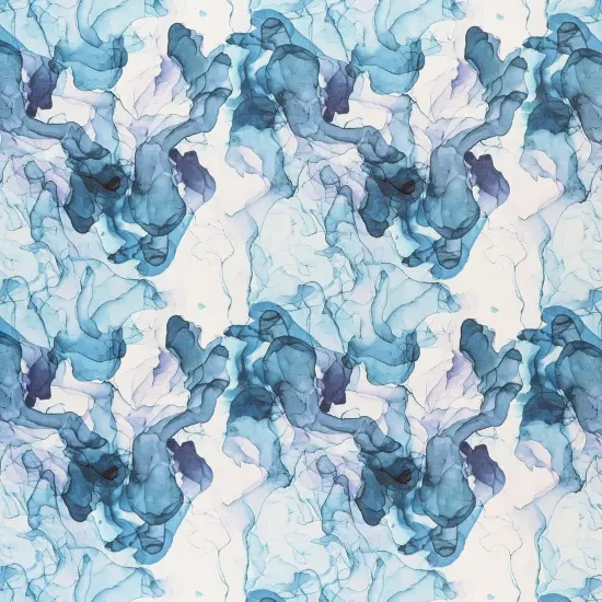 Mook Fabrics Smoke Print Cotton Fabric [108 in. Wide] - By The Yard Dresden/Teal {3}