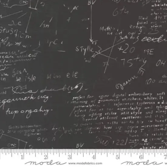 Black Modern Backgrounds Equations Cotton Wideback Fabric Per Yard {1}