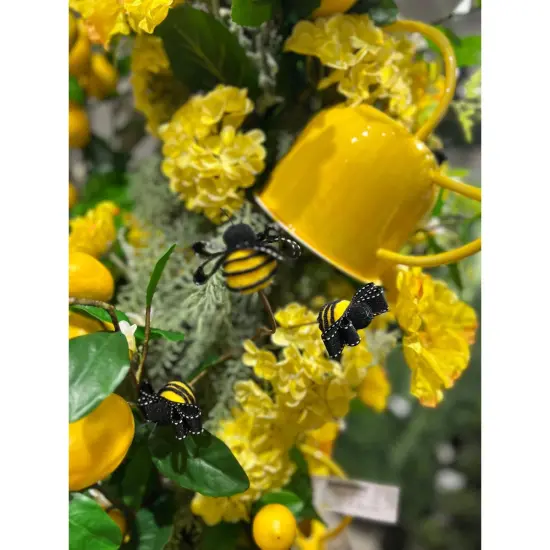 19" Spring Ribbon Bee Pick {4}