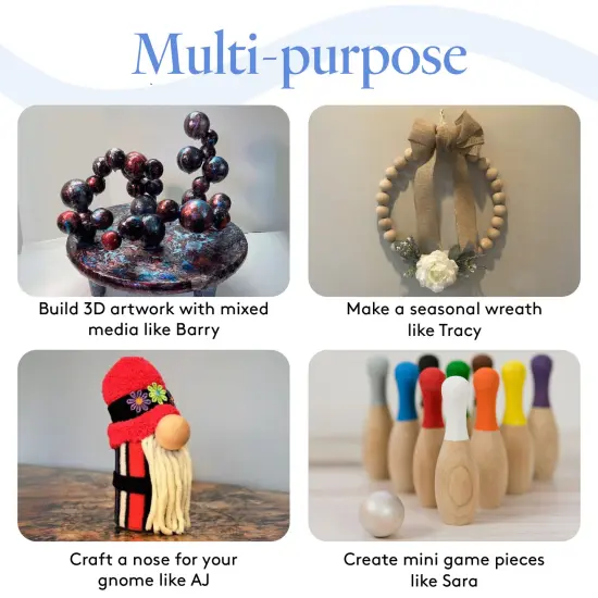 Wooden Balls, Assorted Unfinished, Round, Birch Hardwood Craft Balls | Woodpeckers {5}