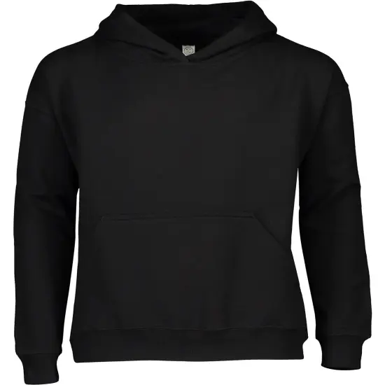 LAT&reg; Youth Pullover Fleece Hoodie BLACK {1}