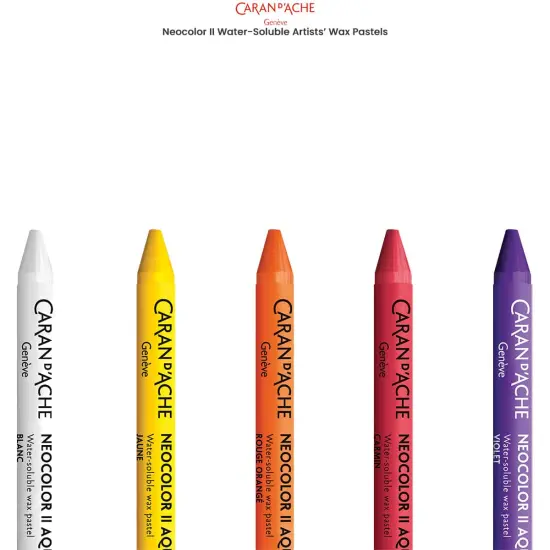 Caran D'ache NeoColor II Crayons Tin Case Set of 84 - Assorted Colors {4}