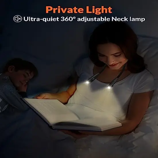 Neck Light - 3-Color & 5-Brightness, Comfortable Silicone Arm, Eye-Caring for Reading, Knitting, Crafting {5}