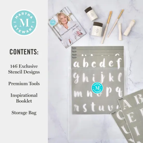 Martha Stewart&trade; Modern Fonts Stencil Kit - 15 pc. - 68507 {2}