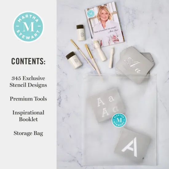 Martha Stewart&trade; Classic Alphabet Stencil Kit - 150 pc. - 68515 {2}