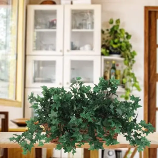 13" Mini English Ivy Bush (2-Pack) 176 Silk Leaves | UV Safe {5}