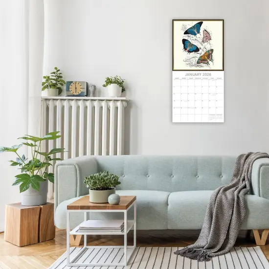 The Gifted Stationary 2026 Square Wall Calendar, Insects, 16-Month Arts & Antiques Theme Hanging Calendar with 180 Reminder Stickers, Month Planner for Home, or Creative Spaces, 12x12 In Multicolor {2}