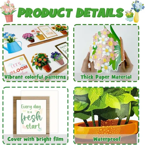 Summer Flower Bulletin Board Set (Plant Kindness) {4}