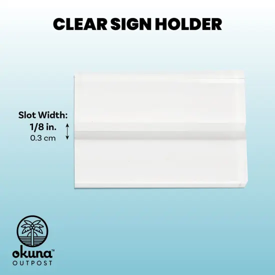 Clear Table Number Holders for Weddings, Acrylic Place Card Signs (10 Pack) {4}