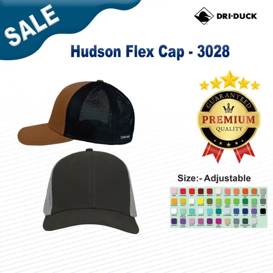 DRI DUCK&reg; Hudson Flex Cap Charcoal/ Fog {3}