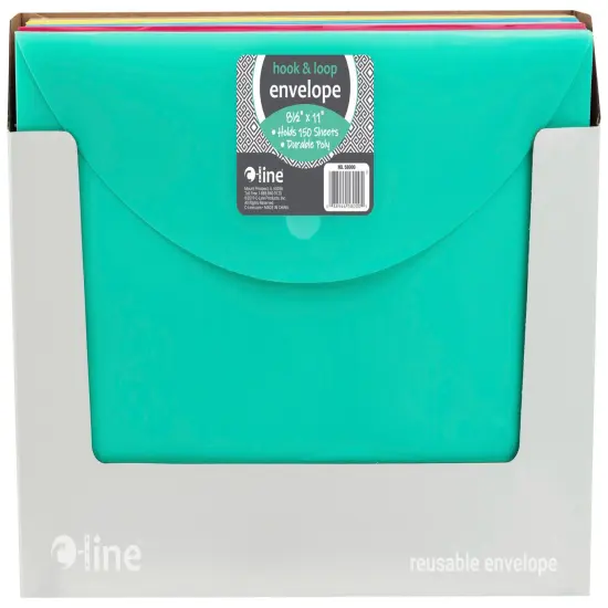 C-Line Poly Envelopes with Hook & Loop Closure, Letter Size, Assorted Colors, Pack of 36 {2}