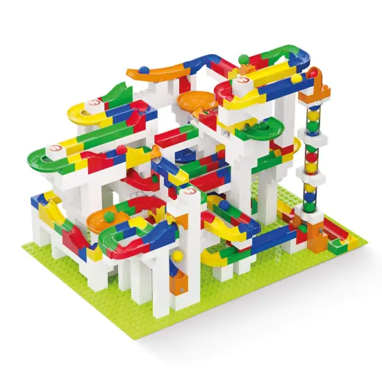 ubelino Mega Marble Run 585-Piece Building Set, STEM Toys for 4-8 Year Olds, Compatible Marble Maze and Ball Run, Made in Germany Multicolor {1}