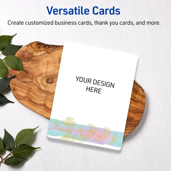 Avery Printable Rounded Corner Postcards with Sure Feed Technology, Pre-Printed Floral Design, Matte White, 4.25" x 5.5", Laser & Inkjet Compatible, 20 Total {6}