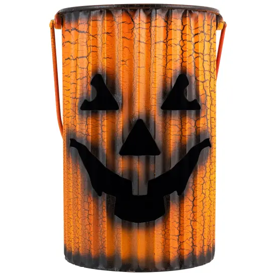 Northlight Metal Jack O' Lantern Lantern Set Halloween Decoration - Orange - Set of 3 {7}