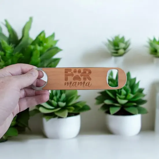 Wooden Bottle Opener - Fur Mama {2}