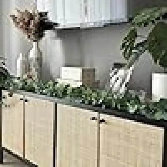 Artificial Eucalyptus Leaves Table Greenery Garland {3}