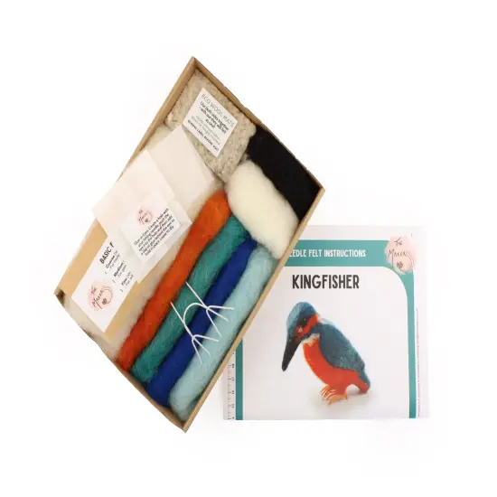 Felting Kit - Kingfisher Needle Felt Kit {3}