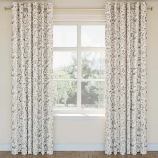 Dune - Beige & Taupe,Grey & Silver Floral Upholstery Fabric 54 Inches" {2}