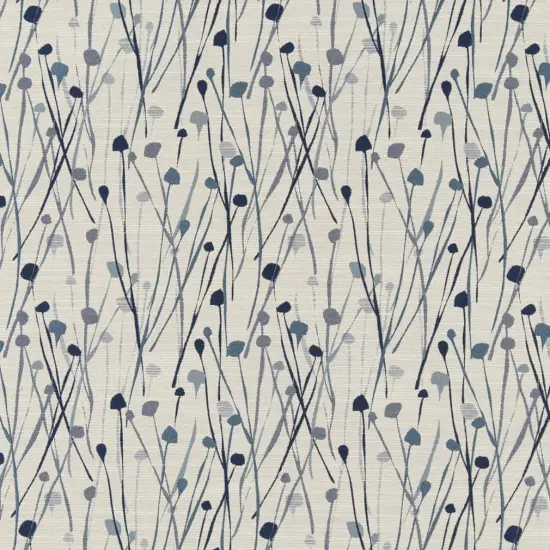 Upholstery Fabric - Blue Abstract & Geometric,Leaves Upholstery Fabric 54 Inches" {1}