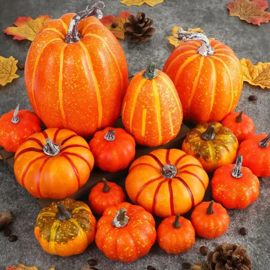 16 Pcs Pumpkin Fall Decorations {3}