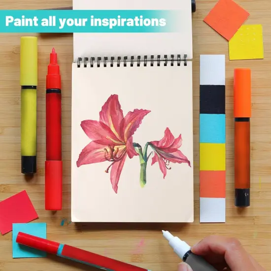 9"x12" Sketch Book for Drawing, 50 Sheets Spiral Bound Art Sketchbook, Premium Sketch Paper, Acid Free (68lb/100gsm) Art Sketchbook Artistic Drawing Painting Paper Pad Book {5}