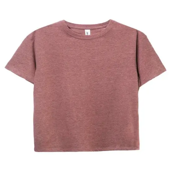 Threadfast Apparel&reg; Youth Ultimate CVC T-Shirt MAROON HEATHER {1}