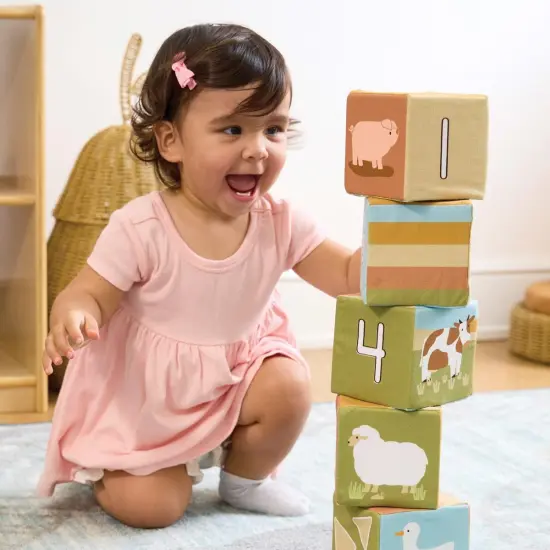 Kaplan Early Learning Company Farm Animal Soft Blocks - 6 Pieces {5}